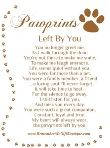 Quotes About Dogs Passing Away Memorial gift ideas