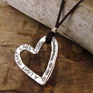 Shakespeare Quote Necklace - Inspirational Jewelry - Heart Necklace ...