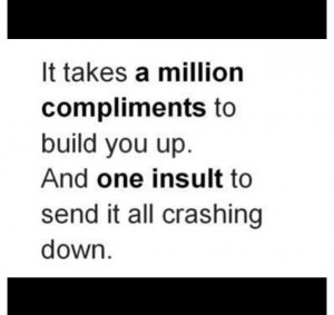 Words hurt! Remember to speak kindly.