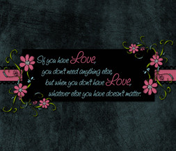 Love Quote Wallpaper with Flowers - Quote Background about Love ...
