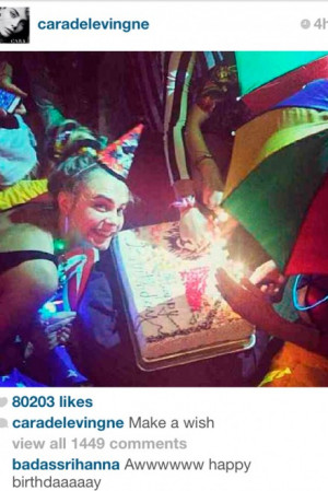 Cara Delevingne Shares Fun Snaps From Her Crazy 21st Birthday Party