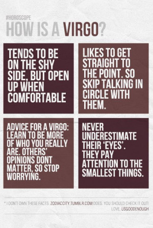 Ahhhh…so ALL of my Virgo tendencies are explained by my INFJ ...