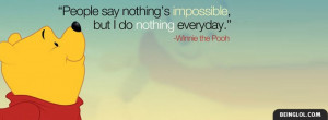 Winnie The Pooh Quote Facebook Timeline Cover