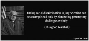 Ending racial discrimination in jury selection can be accomplished ...