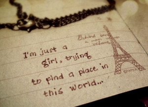 just a girl…