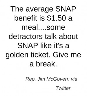 Rep. Jim McGovern is speaking out against the hunger epidemic. This ...