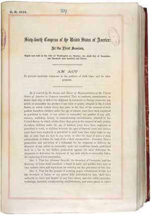 Keating-Owen Child Labor Act of 1916 (1916)