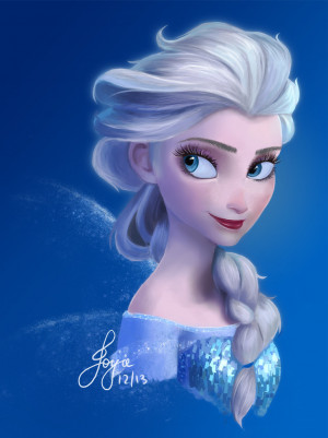 Elsa the Snow Queen by couph
