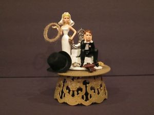 Details about Cowboy Western Rope Gun Boot Wedding Cake Topper Funny