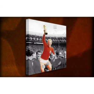 Bobby Moore 1966 - 38mm Deep Framed Canvas Print
