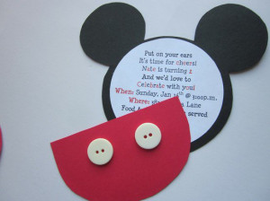 Mickey Mouse invite