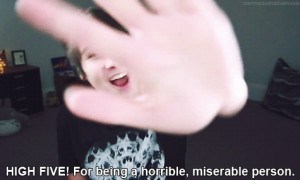 LOL funny people text Cool person High Five horrible dan howell ...