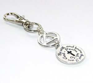 Recovery Charm, Keychain or Luggage Clip with Unity Symbol and Psalm ...