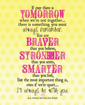 Free Winnie the Pooh Quote Printable in 2 color options {Celebrating ...