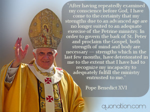 Pope Benedict XVI Quote