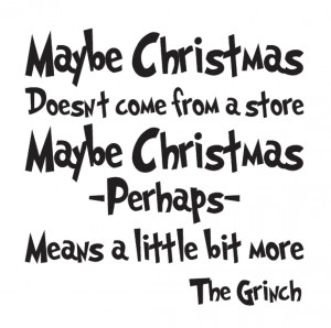 CHRISTMAS STENCIL--Maybe Christmas...The Grinch