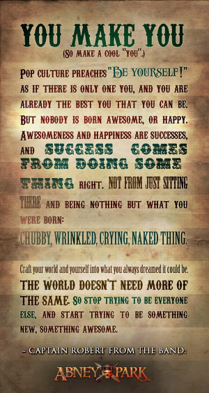 Quotes from Captain Robert from Abney Park.