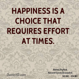 Aeschylus Happiness Quotes