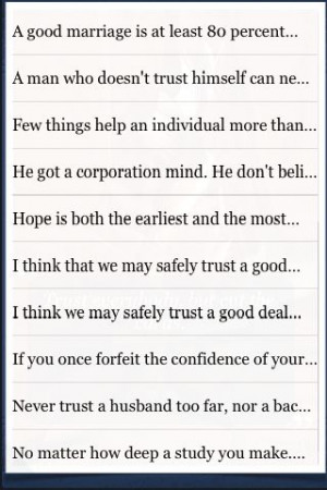 One of best quotation about trust in english with picture