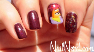 ... art the nail nerd features pepe the king prawn muppet nail design wdw