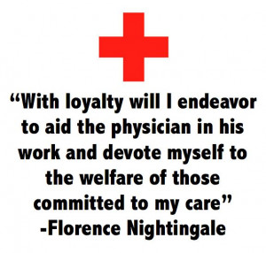one line from Florence Nightingale's Nursing pledge