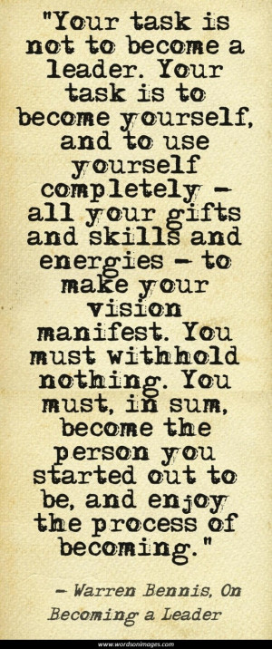 Warren bennis quotes