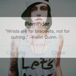 kellin quinn sws sleeping with sirens quote self harm inspiration