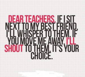 funny #weheartit #girly #school #talking #girls #quote #haha