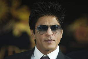 Bollywood actor Shahrukh Khan poses at a news conference in Toronto ...