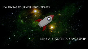 Like a bird in a spaceship (with quote) by Mr8Manhattan