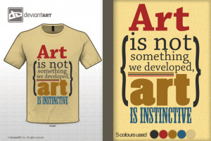 Art is Instinctive' - Quote Design by tjhiphop