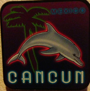 Cancun mexico dolphin purple
