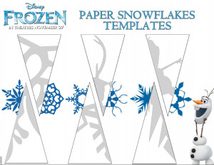 Frozen Frozen paper snowflakes templates