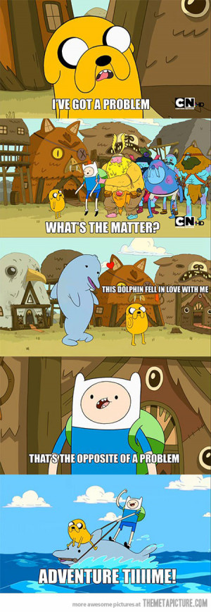 Image - Funny-Adventure-Time-dolphin-ride.jpg - The Adventure Time ...