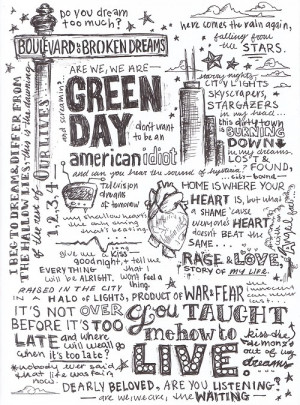 My art Green Day american idiot this is old but i felt like posting it ...