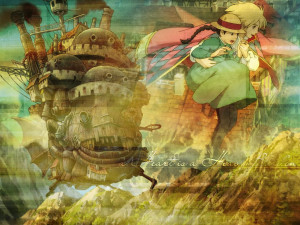 title is a quote from the next anime movie I'm reviewing. This is Howl ...