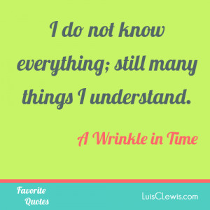 Quotes From a Wrinkle in Time