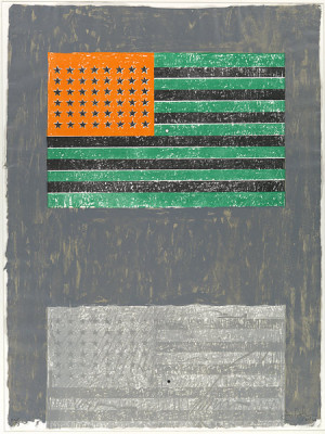 flags 1968 jasper johns american born 1930 lithograph with stamps 34 x ...