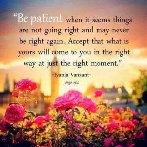 when it seems things are not going right…