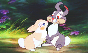 ... bunny Walt Disney Pictures nervous thumper Woods tails ears blush