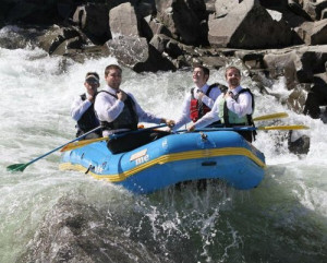 Funny picture #2972 tags: white water rafting serious business suits ...