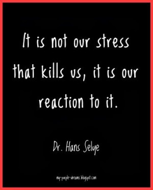 New view on stress. It's not what happens to you that makes you ...