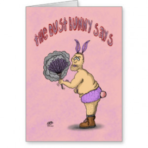 Funny Easter Cards: The Dust Bunny Says