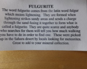 Popular items for fulgurite