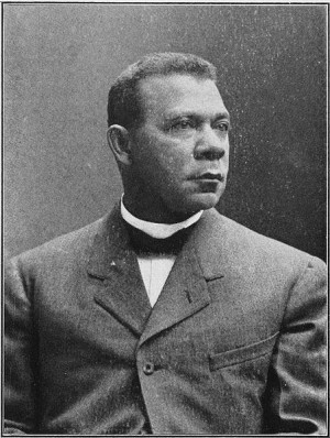 Photo portrait of Booker T. Washington early in his career. Published ...