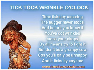 TICK TOCK WRINKLE O'CLOCK
