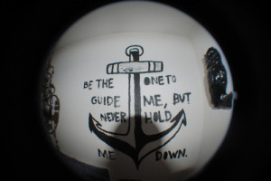 achor, cute, fish eye, photography, quotes