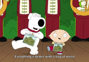 weed song family guy stewie aye bag of weed animated GIF