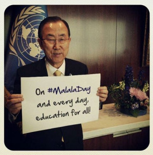 Secretary-General Ban Ki-moon posted his first photo on Instagram ...