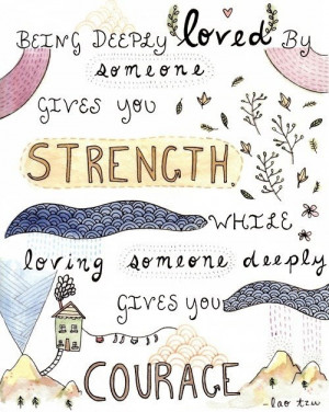 Strength and courage.